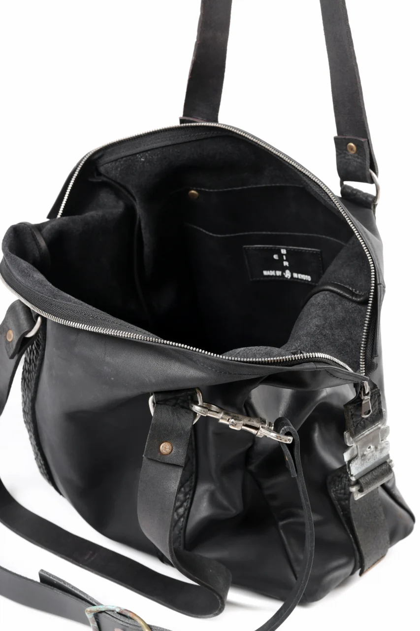 ierib exclusive Dr-Bag Small wt. Strap Belt / Horse Nubuck Leather (BLACK) - Image 21