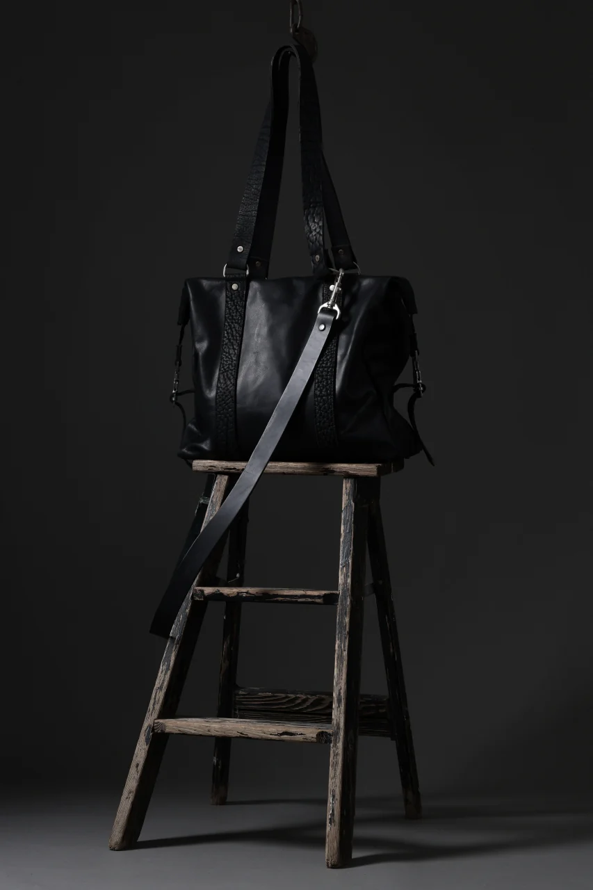 ierib exclusive Dr-Bag Small wt. Strap Belt / Horse Nubuck Leather (BLACK) - Image 30