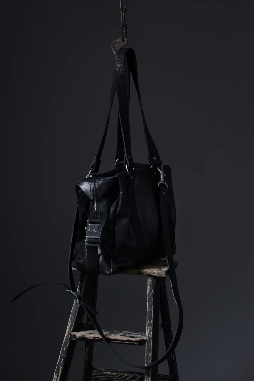 ierib exclusive Dr-Bag Small wt. Strap Belt / Horse Nubuck Leather (BLACK) - Image 33