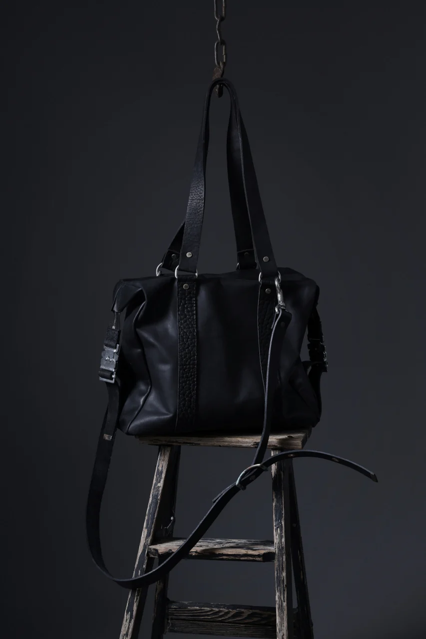 ierib exclusive Dr-Bag Small wt. Strap Belt / Horse Nubuck Leather (BLACK) - Image 37