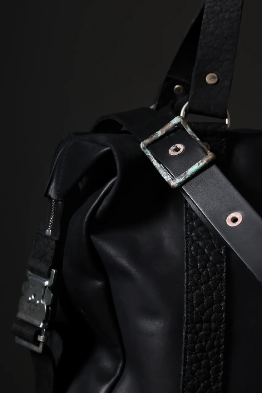 ierib exclusive Dr-Bag Small wt. Strap Belt / Horse Nubuck Leather (BLACK) - Image 38