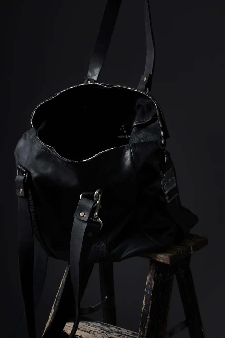 ierib exclusive Dr-Bag Small wt. Strap Belt / Horse Nubuck Leather (BLACK) - Image 40
