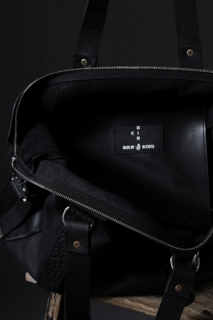 ierib exclusive Dr-Bag Small wt. Strap Belt / Horse Nubuck Leather (BLACK) - Image 41