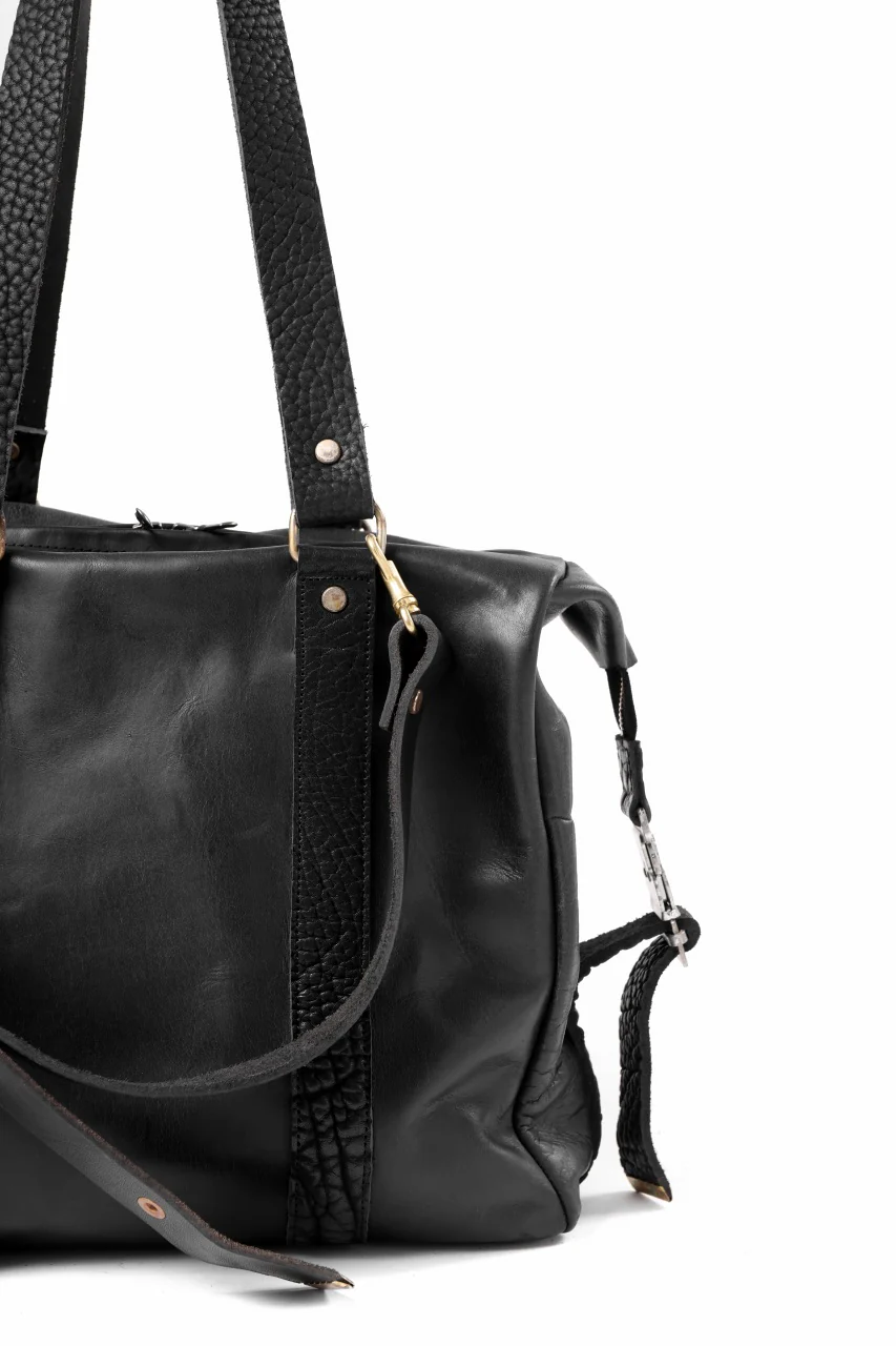 ierib exclusive Dr-Bag Small wt. Strap Belt / Horse Nubuck Leather (BLACK) - Image 11