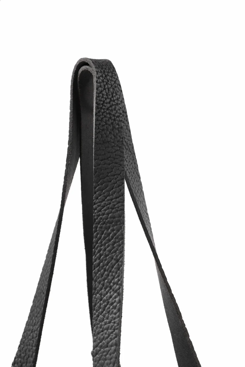 ierib exclusive Dr-Bag Small wt. Strap Belt / Horse Nubuck Leather (BLACK) - Image 12