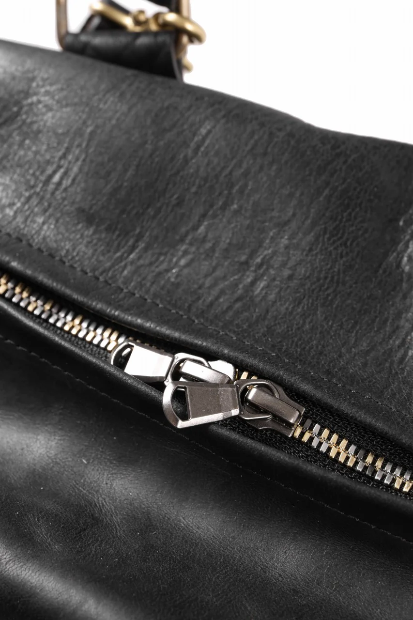 ierib exclusive Dr-Bag Small wt. Strap Belt / Horse Nubuck Leather (BLACK) - Image 16