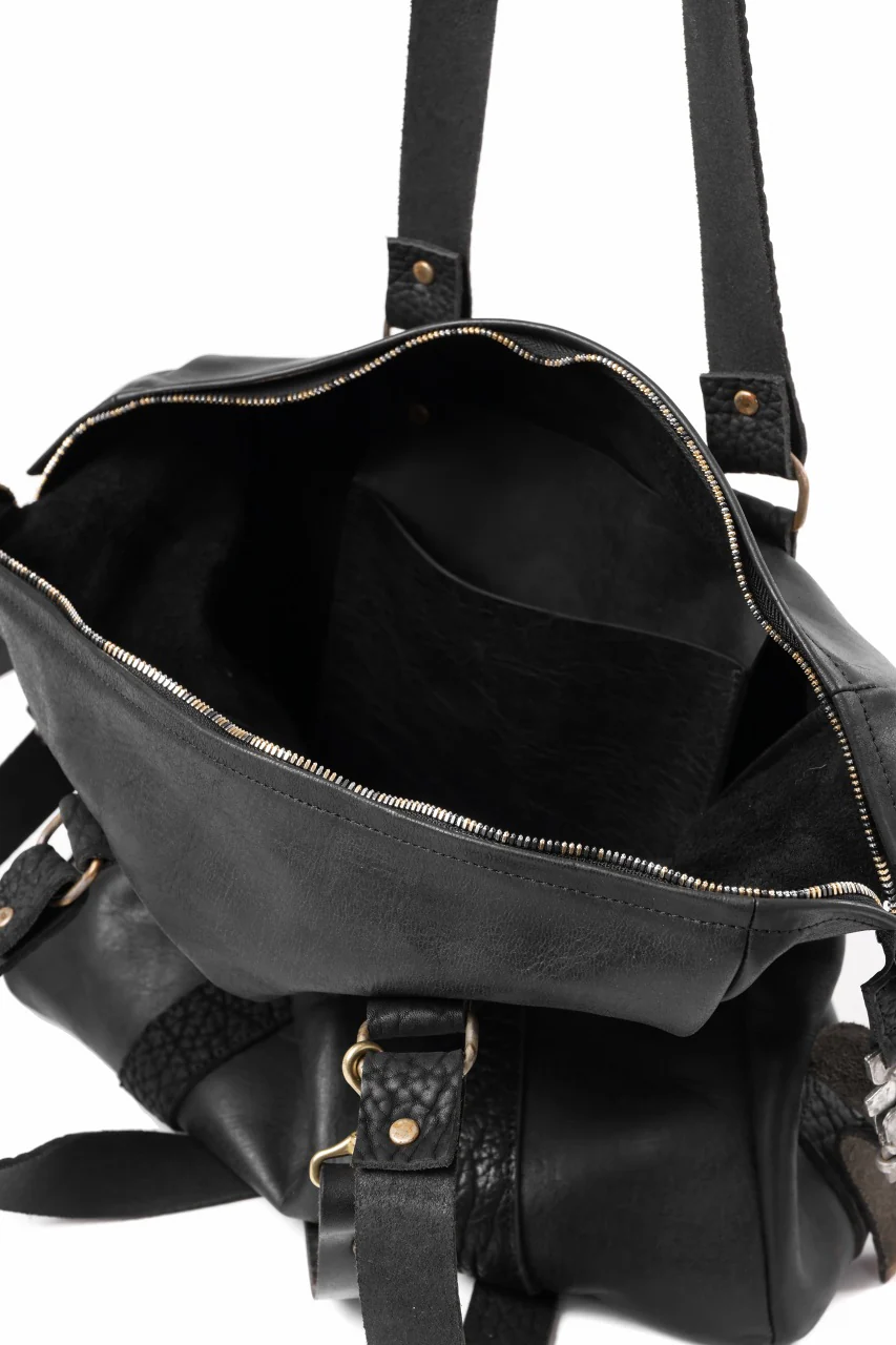 ierib exclusive Dr-Bag Small wt. Strap Belt / Horse Nubuck Leather (BLACK) - Image 17
