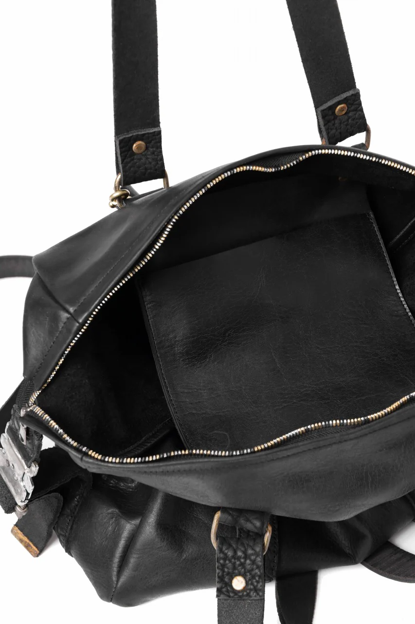 ierib exclusive Dr-Bag Small wt. Strap Belt / Horse Nubuck Leather (BLACK) - Image 19