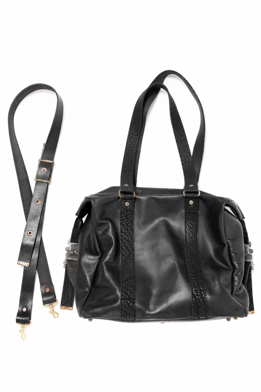 ierib exclusive Dr-Bag Small wt. Strap Belt / Horse Nubuck Leather (BLACK) - Image 22