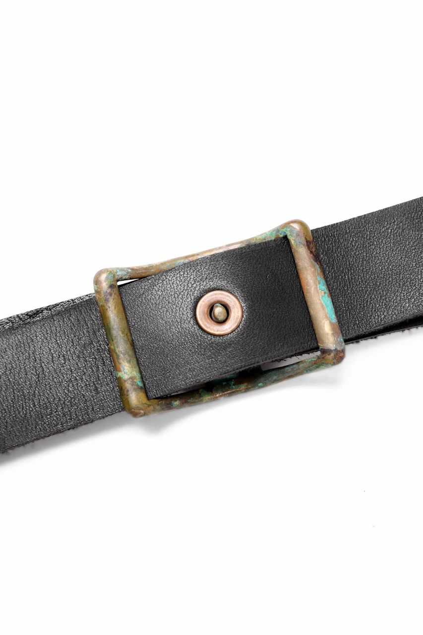 ierib exclusive Dr-Bag Small wt. Strap Belt / Horse Nubuck Leather (BLACK) - Image 25