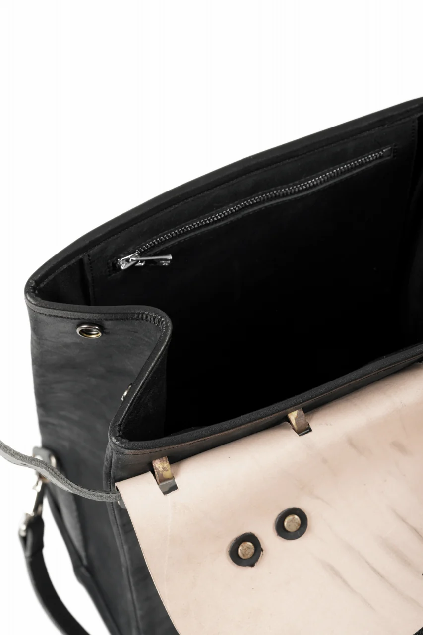 ierib exclusive GV Ruck Sack / Shell Cordovan + Horse Nubuck Leather (BLACK) - Image 16