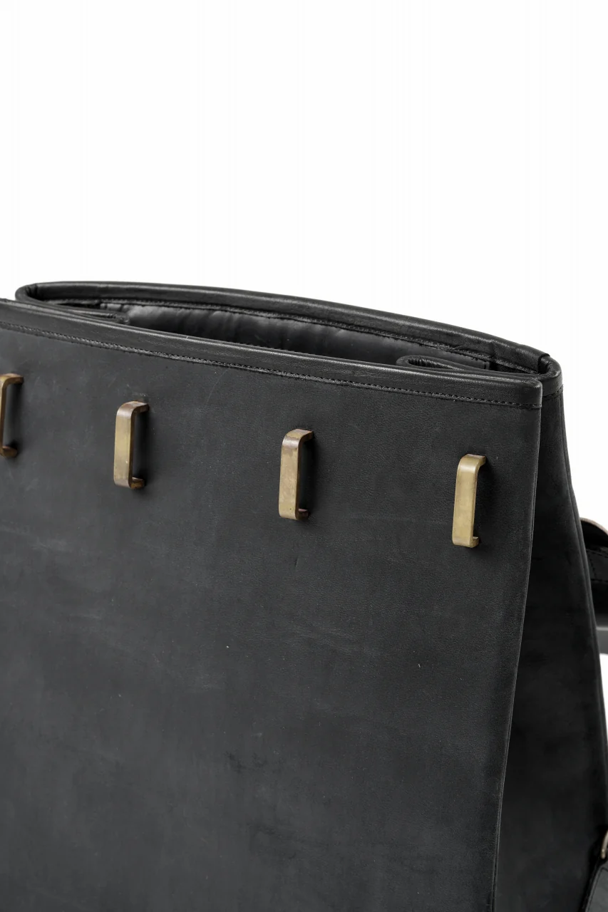 ierib exclusive GV Ruck Sack / Shell Cordovan + Horse Nubuck Leather (BLACK) - Image 17