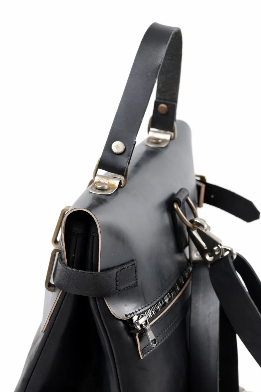 ierib exclusive GV Ruck Sack / Shell Cordovan + Shiny Horse Leather (BLACK) - Image 16