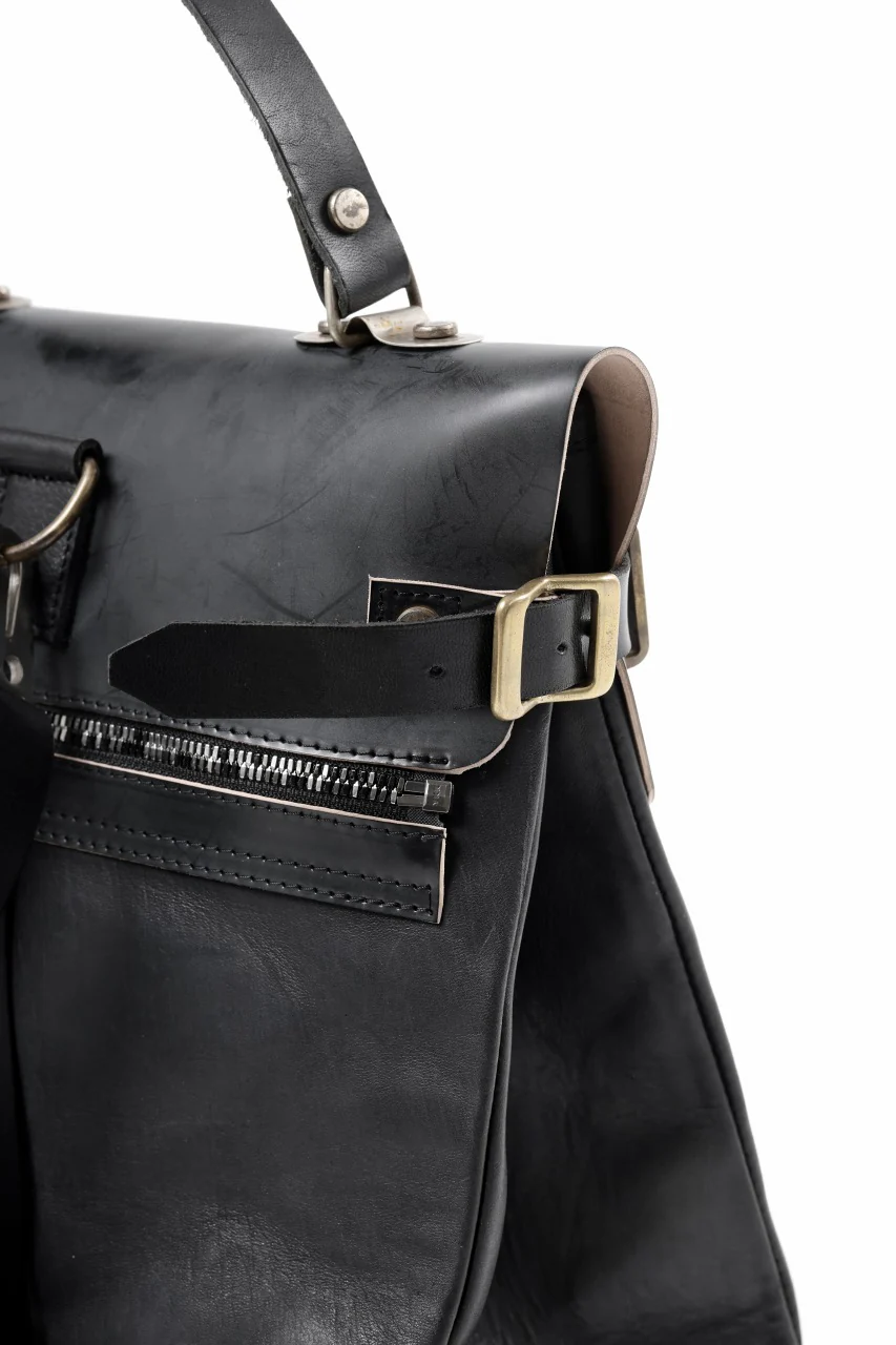 ierib exclusive GV Ruck Sack / Shell Cordovan + Shiny Horse Leather (BLACK) - Image 18