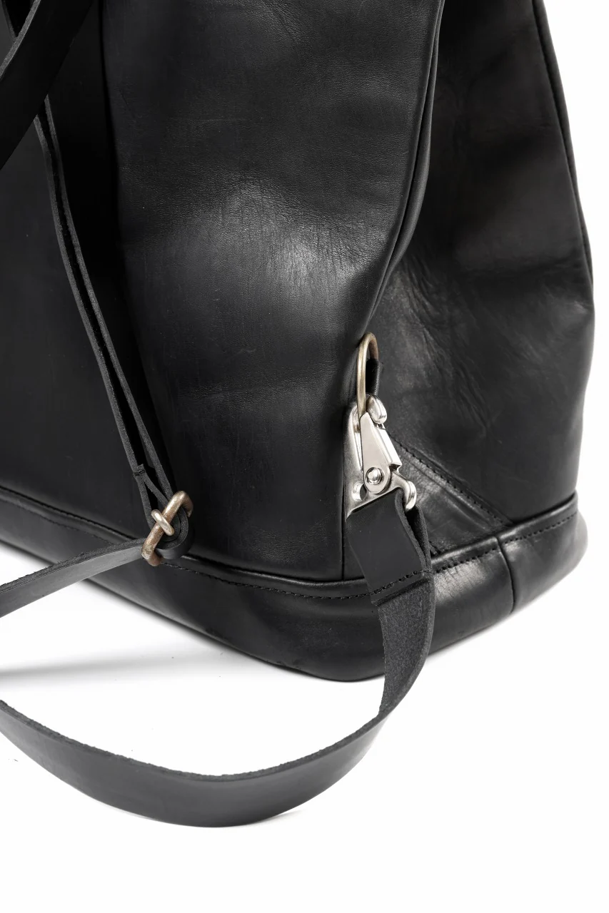 ierib exclusive GV Ruck Sack / Shell Cordovan + Shiny Horse Leather (BLACK) - Image 19