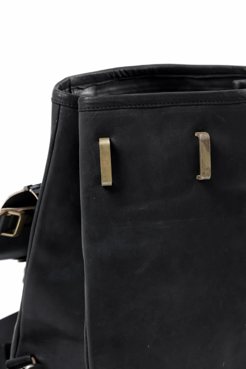 ierib exclusive GV Ruck Sack / Shell Cordovan + Shiny Horse Leather (BLACK) - Image 25