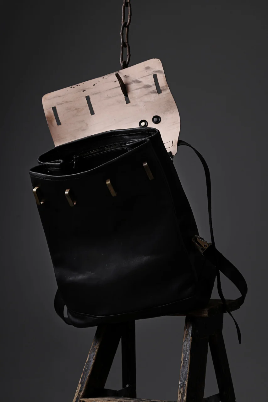 ierib exclusive GV Ruck Sack / Shell Cordovan + Shiny Horse Leather (BLACK) - Image 33