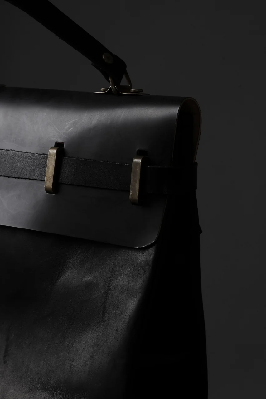ierib exclusive GV Ruck Sack / Shell Cordovan + Shiny Horse Leather (BLACK) - Image 35