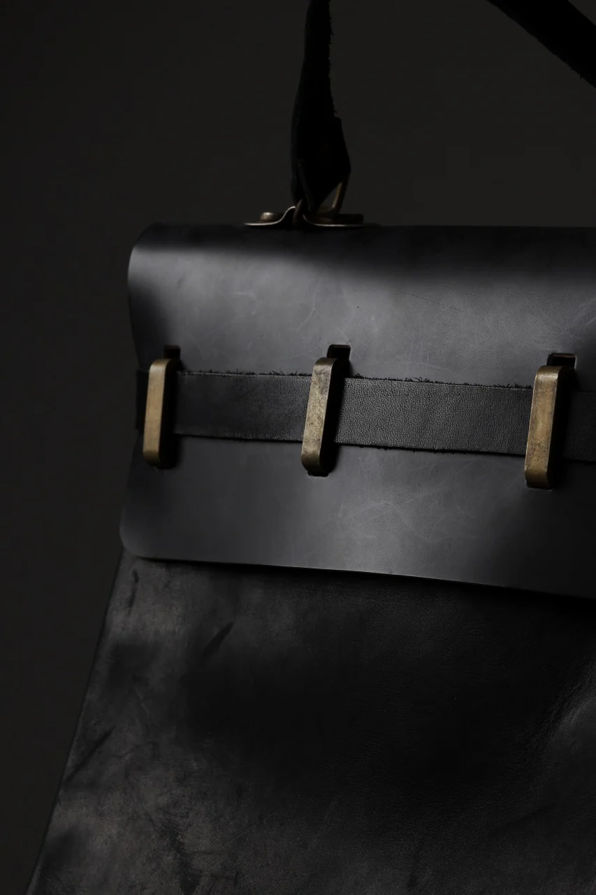 ierib exclusive GV Ruck Sack / Shell Cordovan + Shiny Horse Leather (BLACK) - Image 36