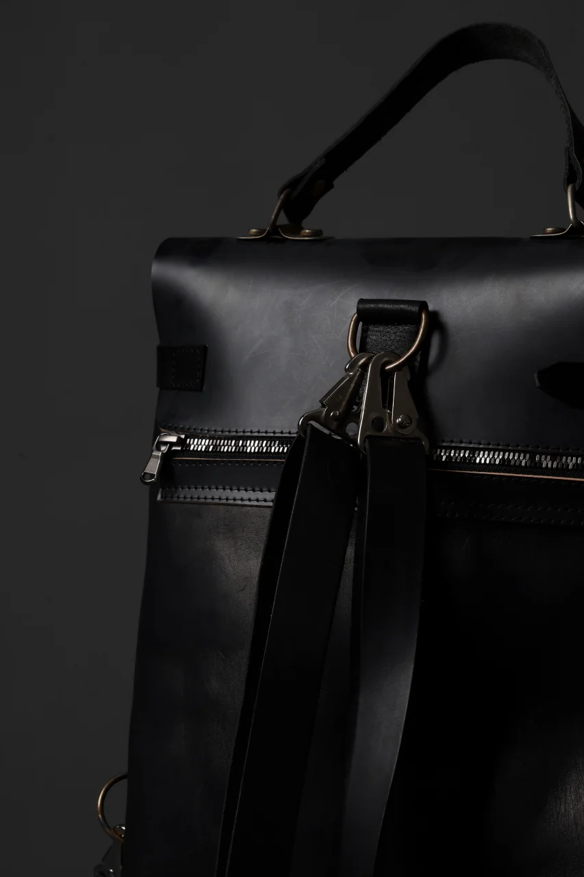 ierib exclusive GV Ruck Sack / Shell Cordovan + Shiny Horse Leather (BLACK) - Image 38