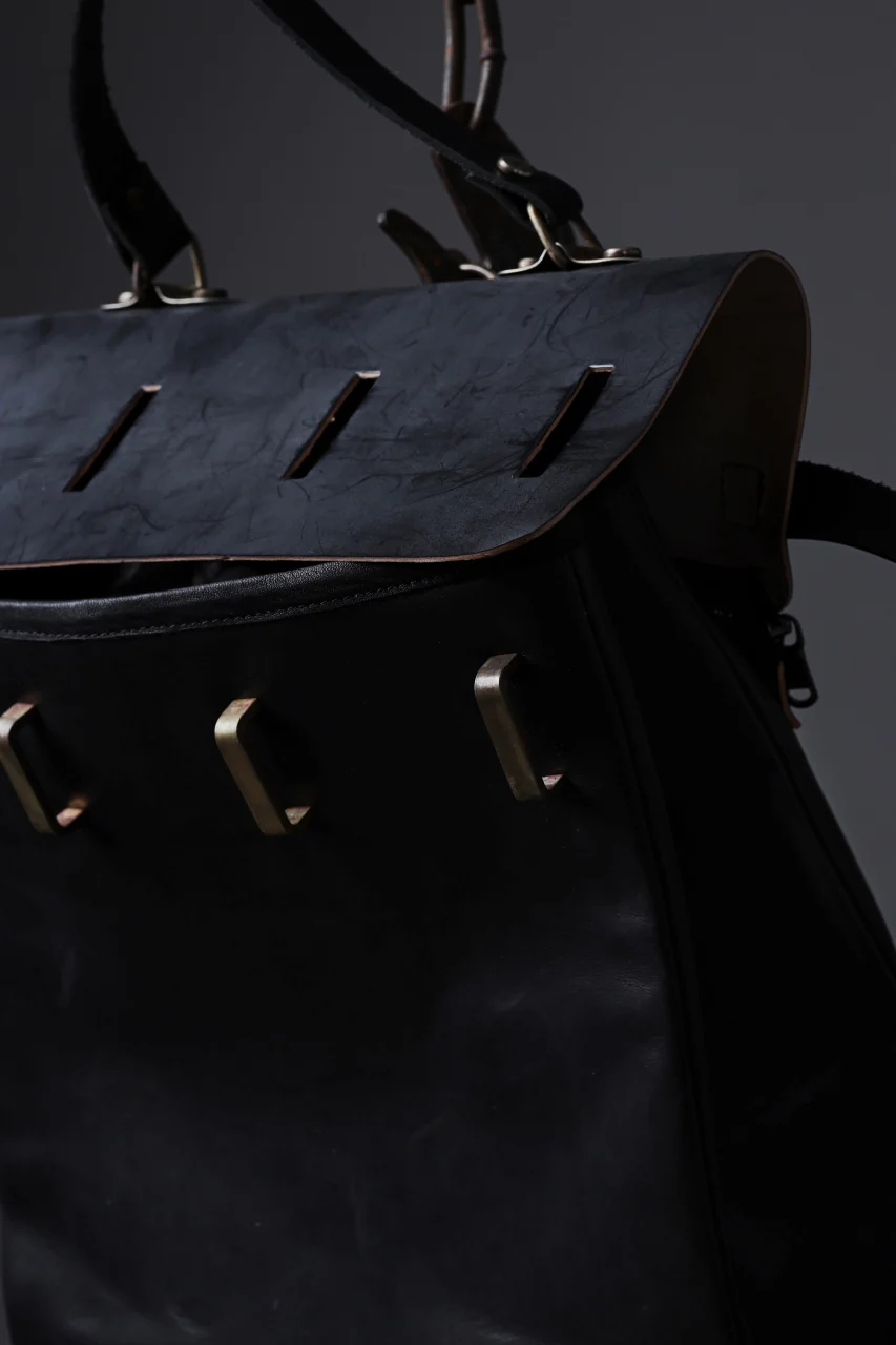 ierib exclusive GV Ruck Sack / Shell Cordovan + Shiny Horse Leather (BLACK) - Image 39