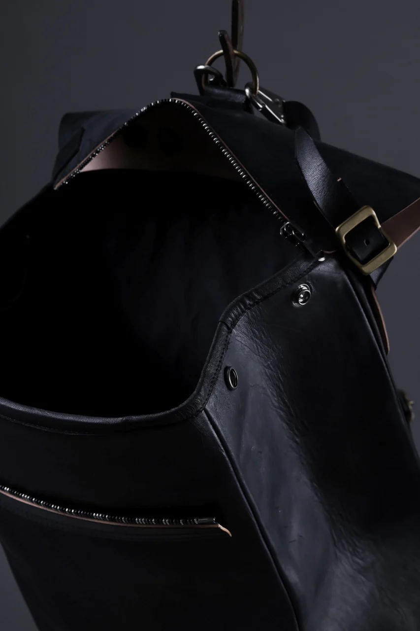 ierib exclusive GV Ruck Sack / Shell Cordovan + Shiny Horse Leather (BLACK) - Image 41