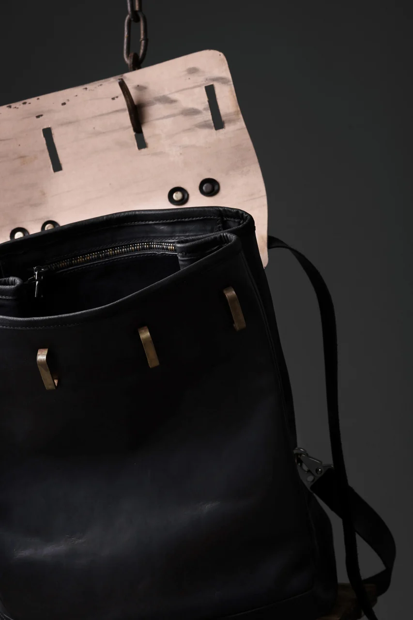 ierib exclusive GV Ruck Sack / Shell Cordovan + Shiny Horse Leather (BLACK) - Image 42