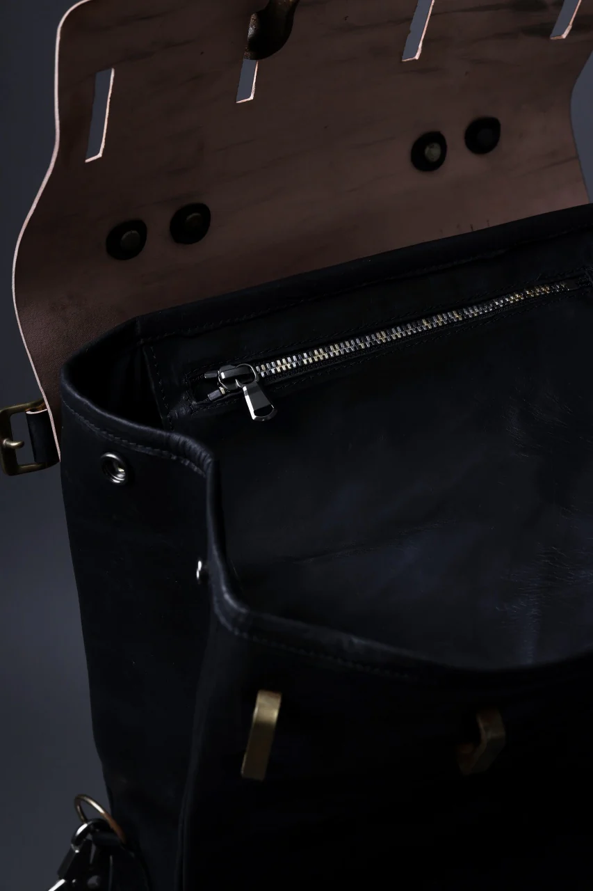 ierib exclusive GV Ruck Sack / Shell Cordovan + Shiny Horse Leather (BLACK) - Image 43
