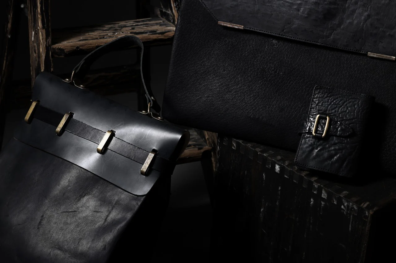 ierib exclusive GV Ruck Sack / Shell Cordovan + Shiny Horse Leather (BLACK) - Image 48