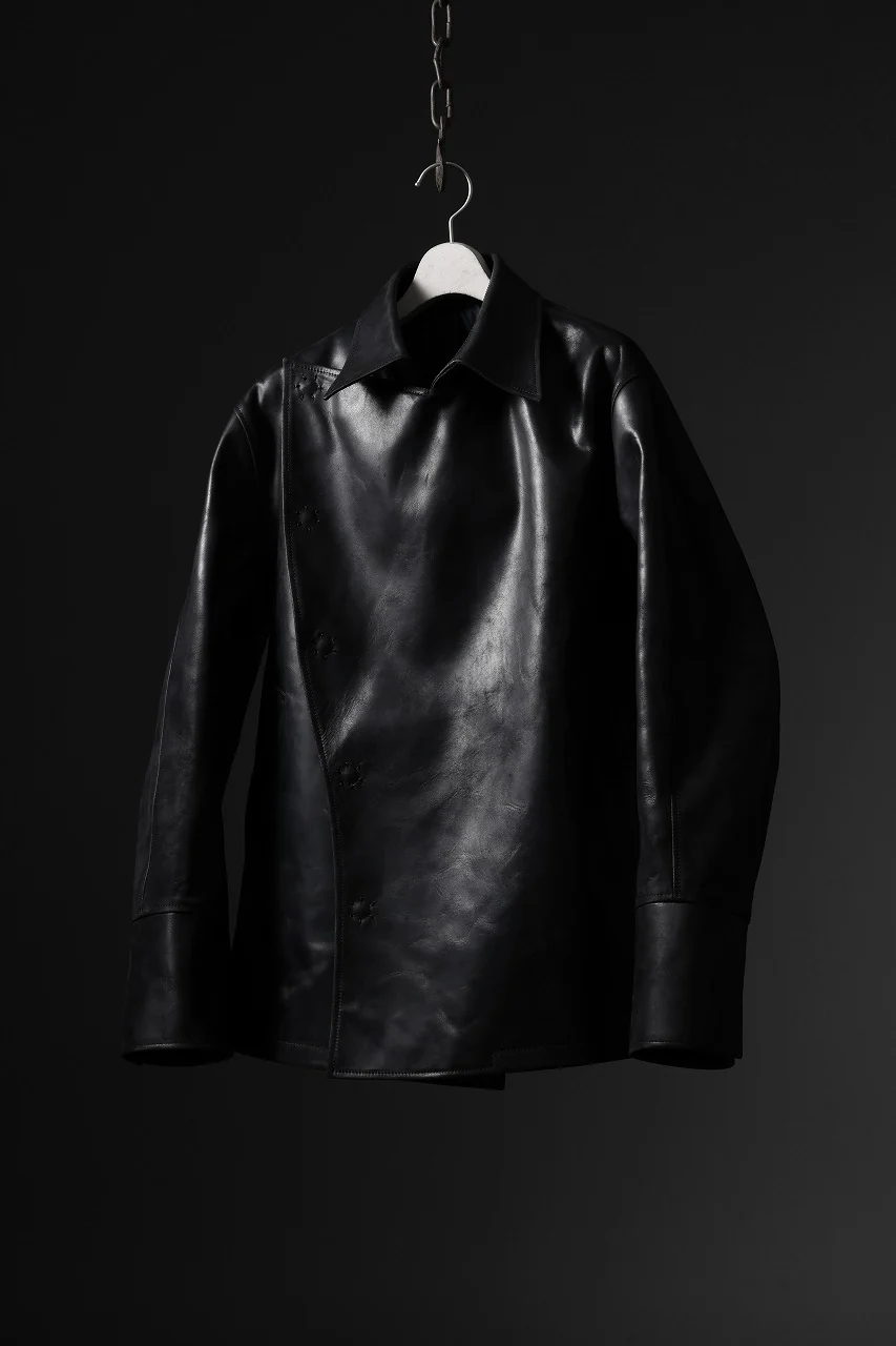 ierib exclusive Jean Coat-Blouson / Horse Nubuck Leather (BLACK) - Image 39
