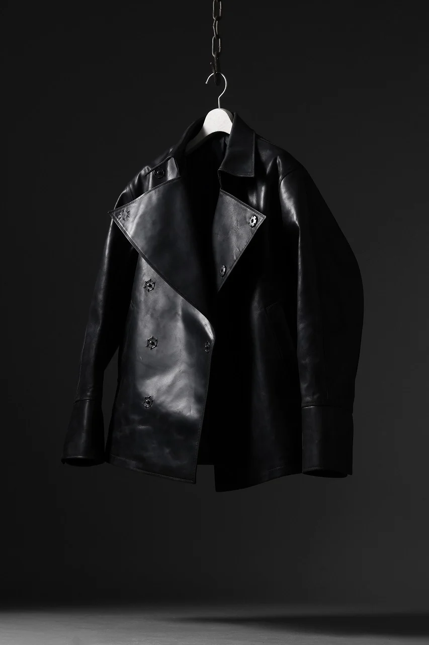 ierib exclusive Jean Coat-Blouson / Horse Nubuck Leather (BLACK) - Image 42
