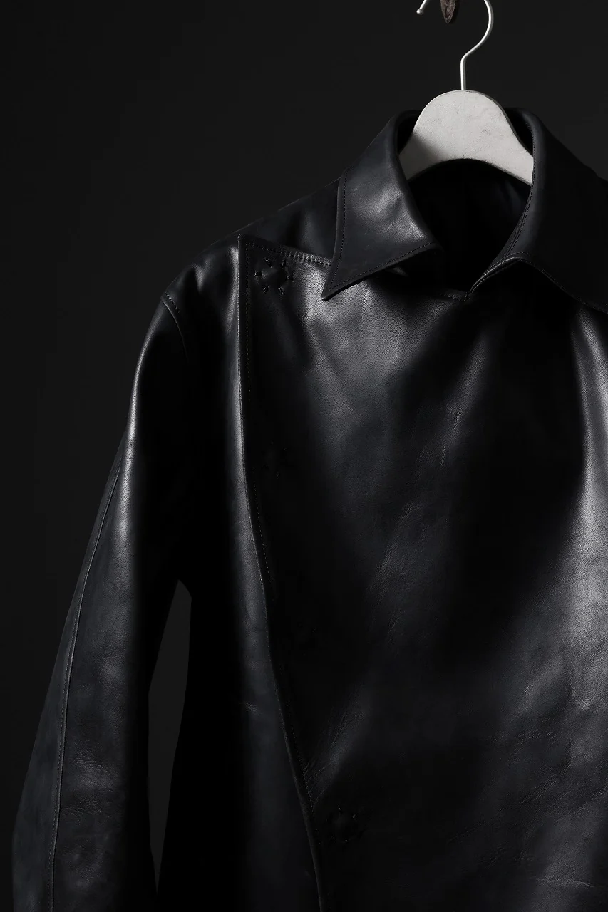 ierib exclusive Jean Coat-Blouson / Horse Nubuck Leather (BLACK) - Image 43