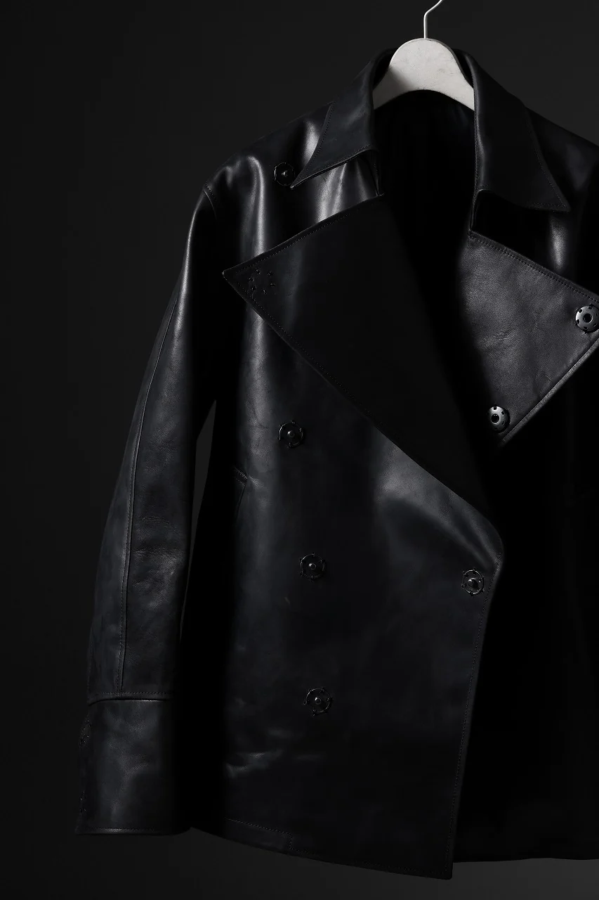 ierib exclusive Jean Coat-Blouson / Horse Nubuck Leather (BLACK) - Image 44