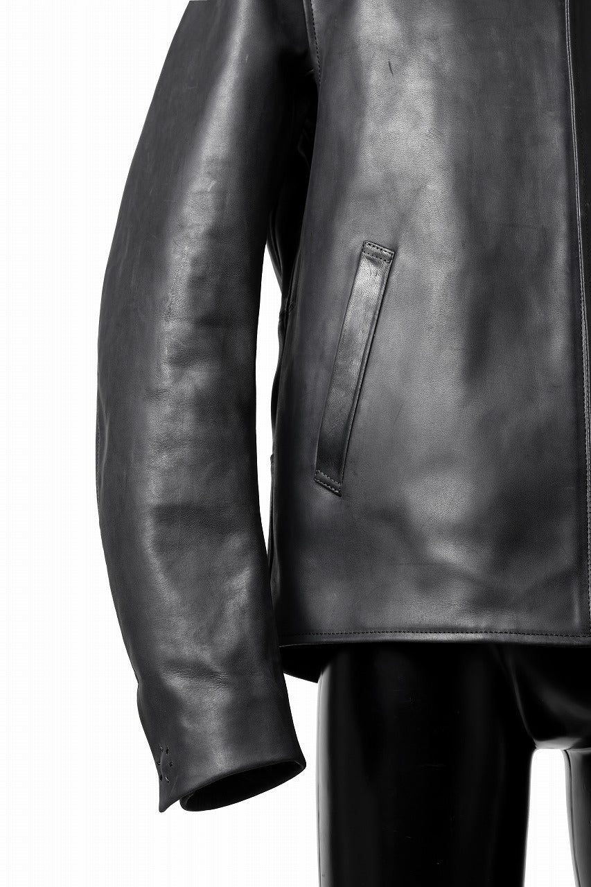 ierib exclusive Lukas Jacket / Horse Nubuck Leather (BLACK) - Image 10