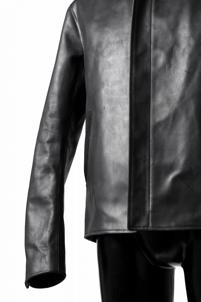 ierib exclusive Lukas Jacket / Horse Nubuck Leather (BLACK) - Image 14
