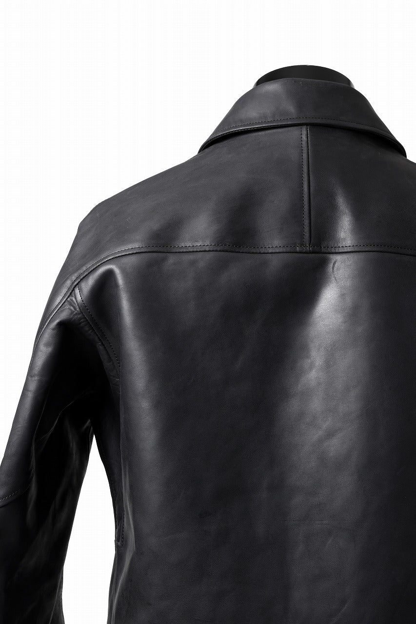 ierib exclusive Lukas Jacket / Horse Nubuck Leather (BLACK) - Image 20