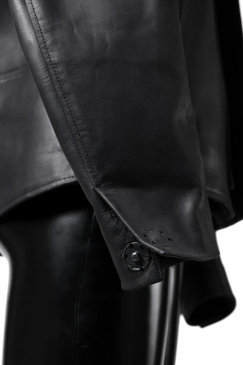 ierib exclusive Lukas Jacket / Horse Nubuck Leather (BLACK) - Image 23