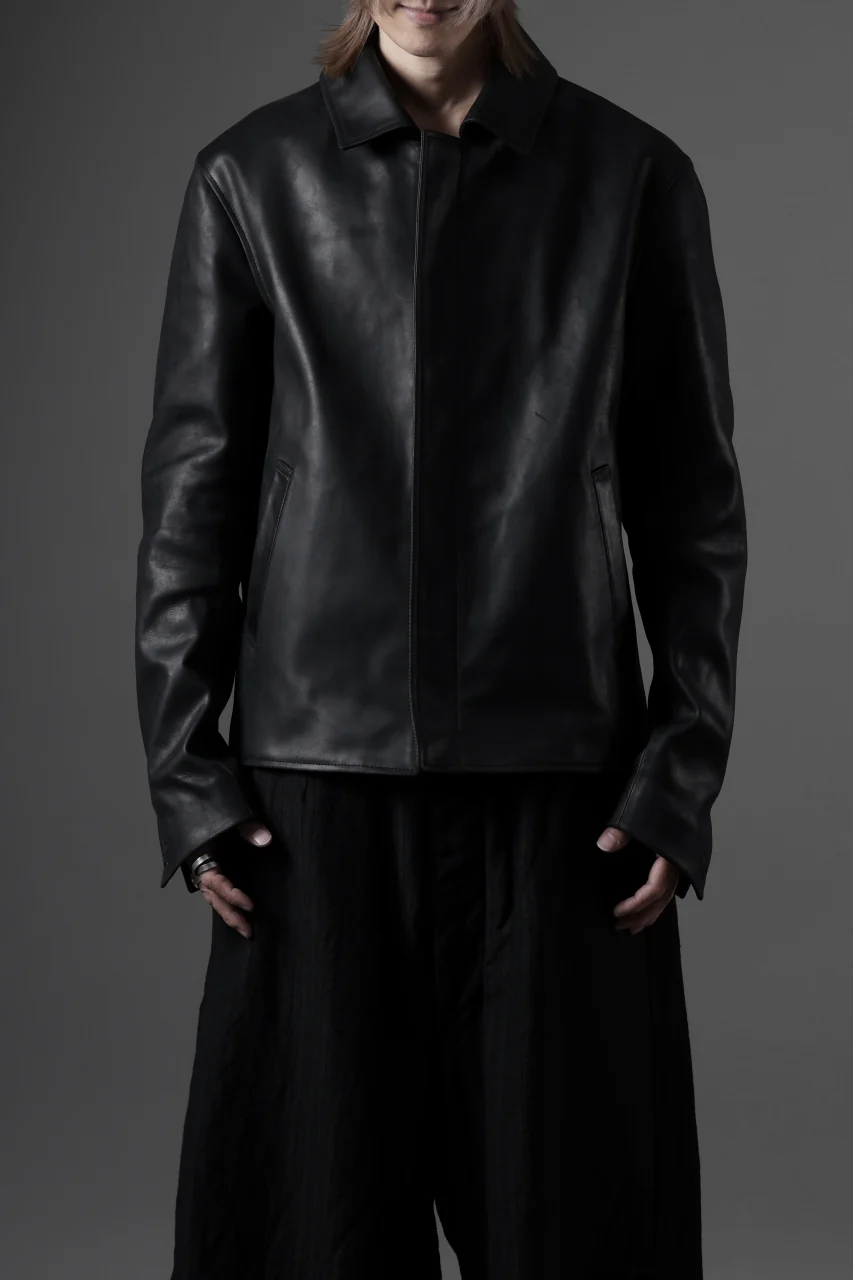 ierib exclusive Lukas Jacket / Horse Nubuck Leather (BLACK) - Image 28