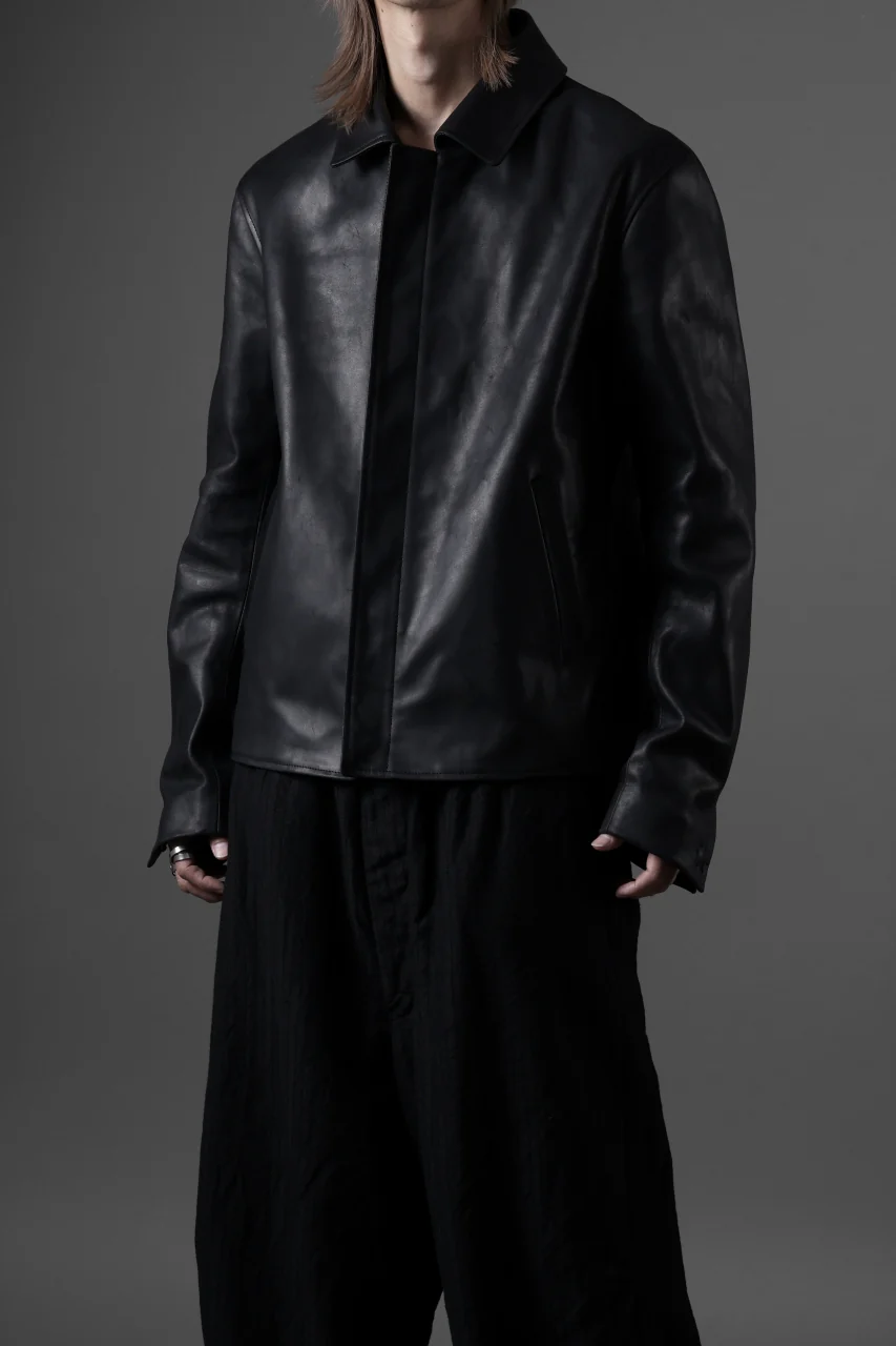 ierib exclusive Lukas Jacket / Horse Nubuck Leather (BLACK) - Image 29