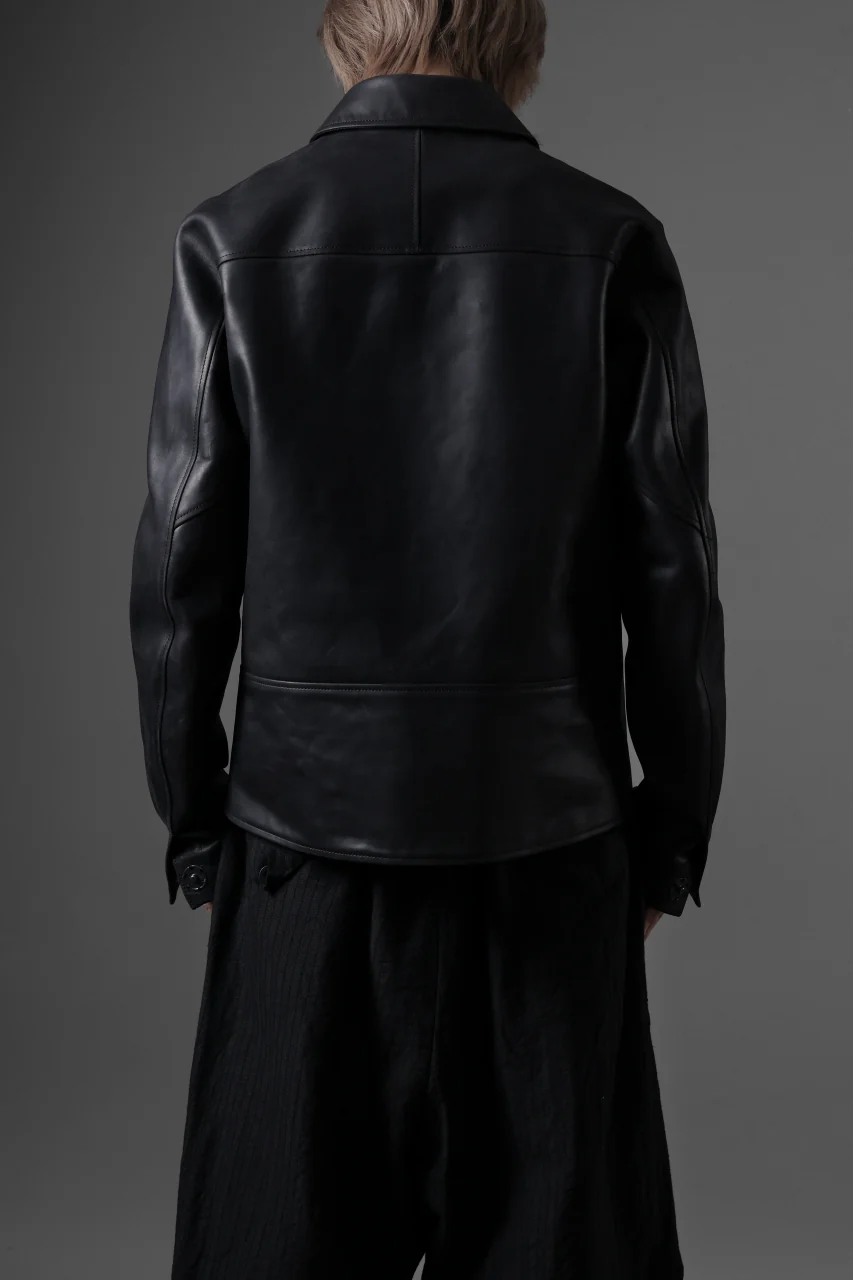 ierib exclusive Lukas Jacket / Horse Nubuck Leather (BLACK) - Image 30