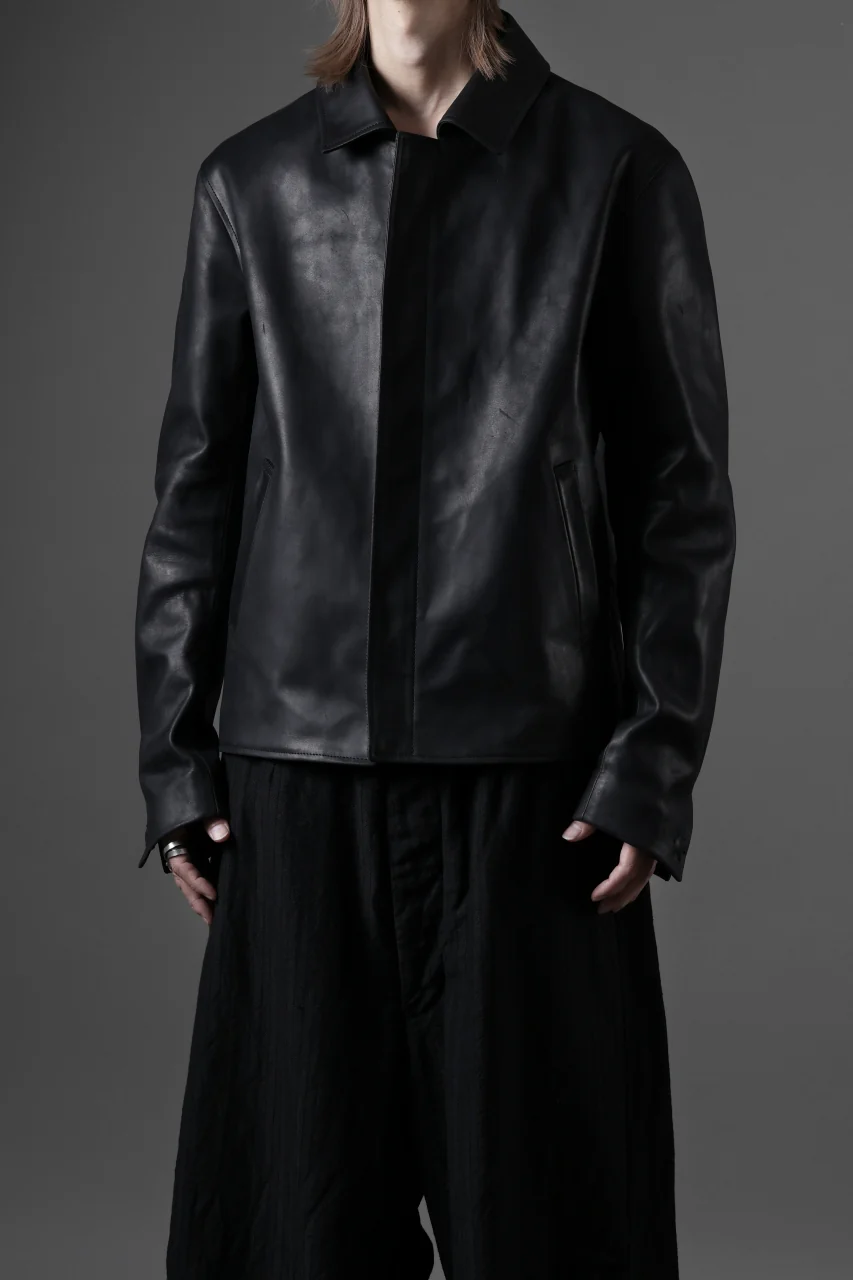 ierib exclusive Lukas Jacket / Horse Nubuck Leather (BLACK) - Image 31