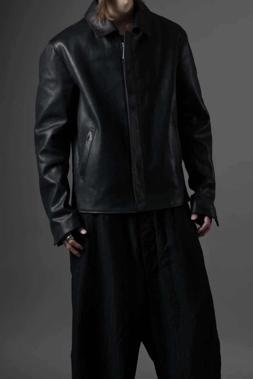 ierib exclusive Lukas Jacket / Horse Nubuck Leather (BLACK) - Image 33