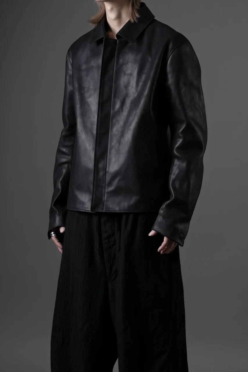 ierib exclusive Lukas Jacket / Horse Nubuck Leather (BLACK) - Image 34