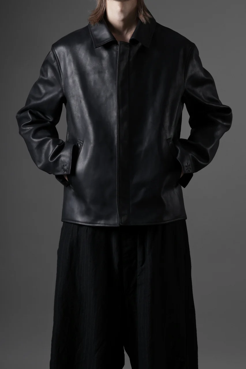 ierib exclusive Lukas Jacket / Horse Nubuck Leather (BLACK) - Image 35