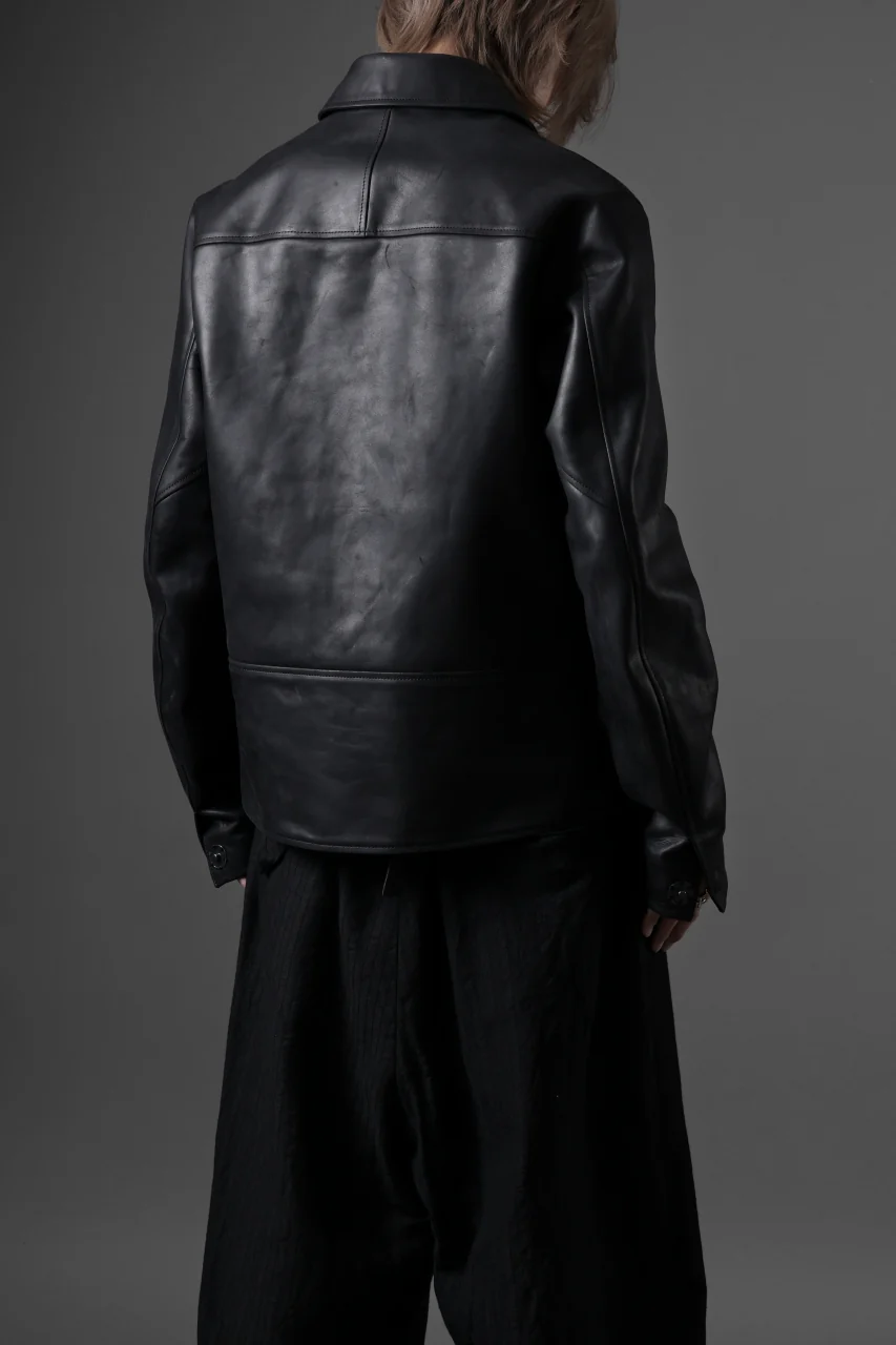 ierib exclusive Lukas Jacket / Horse Nubuck Leather (BLACK) - Image 36