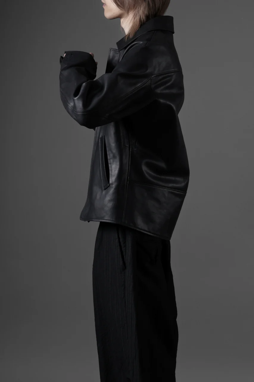 ierib exclusive Lukas Jacket / Horse Nubuck Leather (BLACK) - Image 38