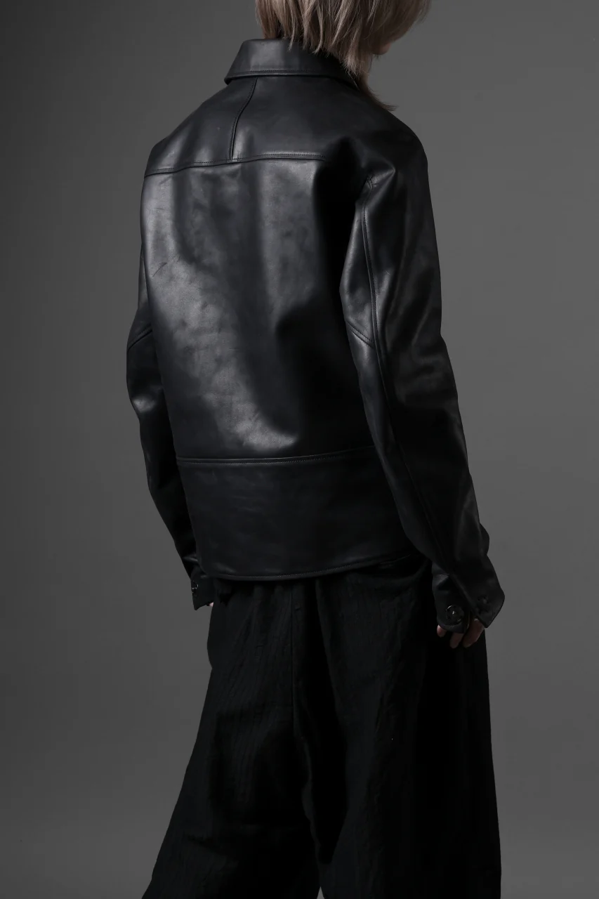 ierib exclusive Lukas Jacket / Horse Nubuck Leather (BLACK) - Image 39