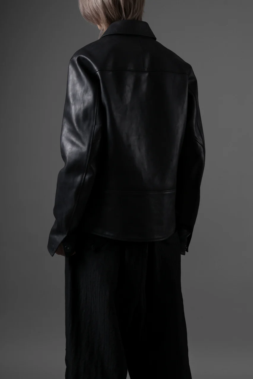 ierib exclusive Lukas Jacket / Horse Nubuck Leather (BLACK) - Image 40