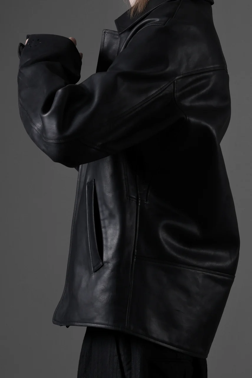 ierib exclusive Lukas Jacket / Horse Nubuck Leather (BLACK) - Image 44