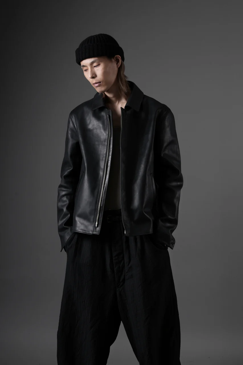 ierib exclusive Lukas Jacket / Horse Nubuck Leather (BLACK) - Image 54